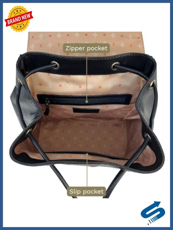 Officially Licensed Yellowstone Studded Leather Backpack for Women - Western main image 5